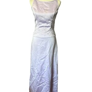 Chic Lavender Embroidered Formal Dress